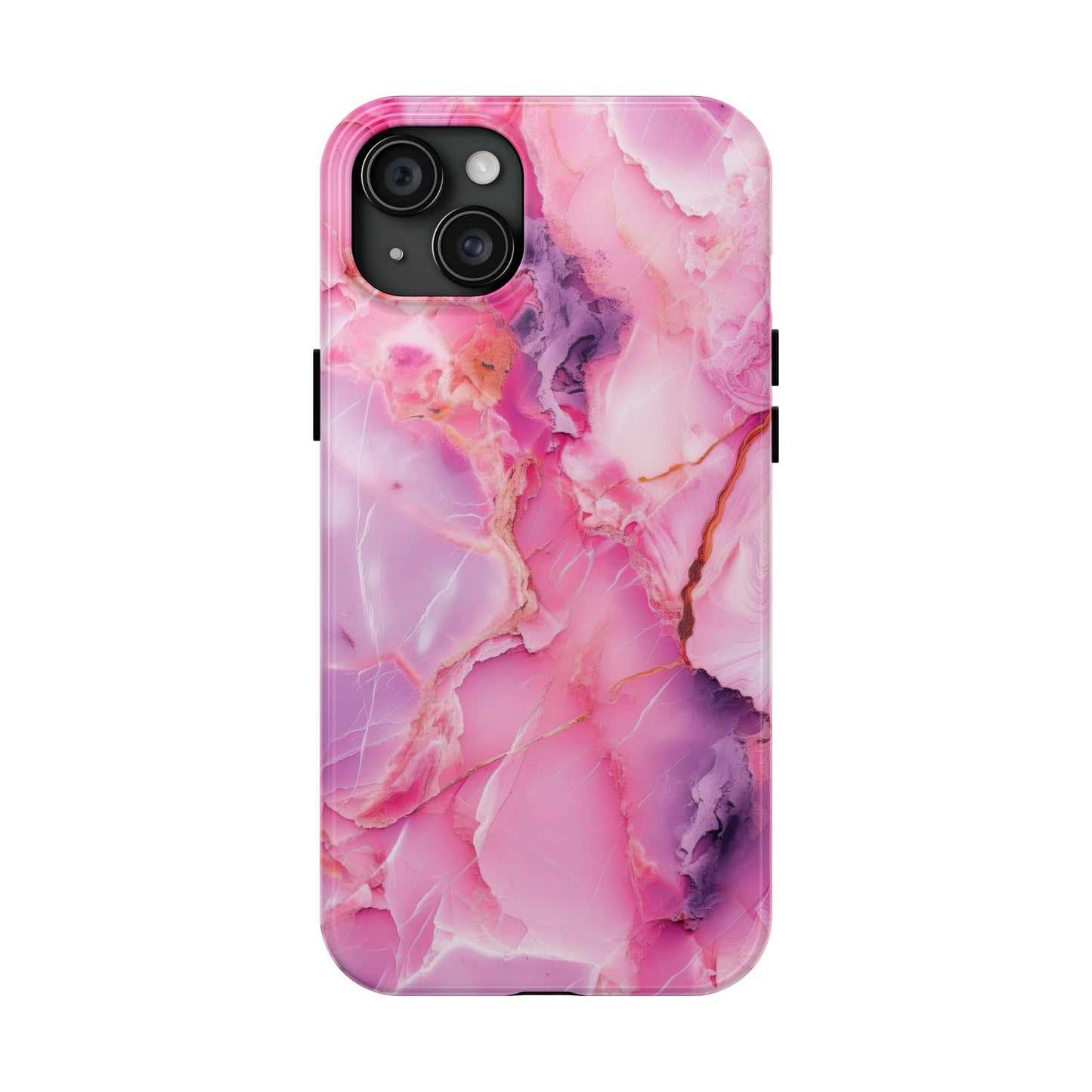 Pink Marble Tough Cases for iPhone, Stylish Protective Covers