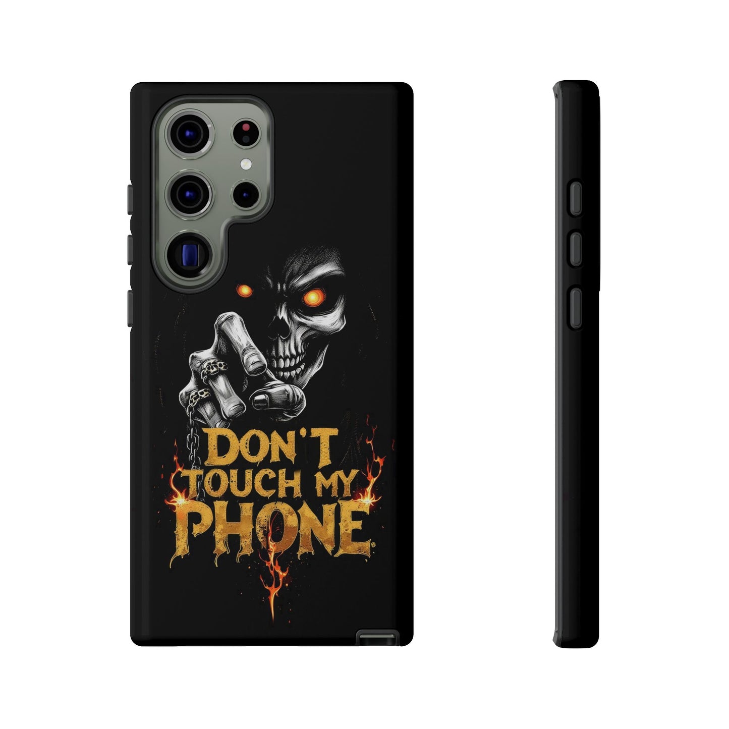 Skull Samsung Tough Cases, Don't Touch My Phone Cover,