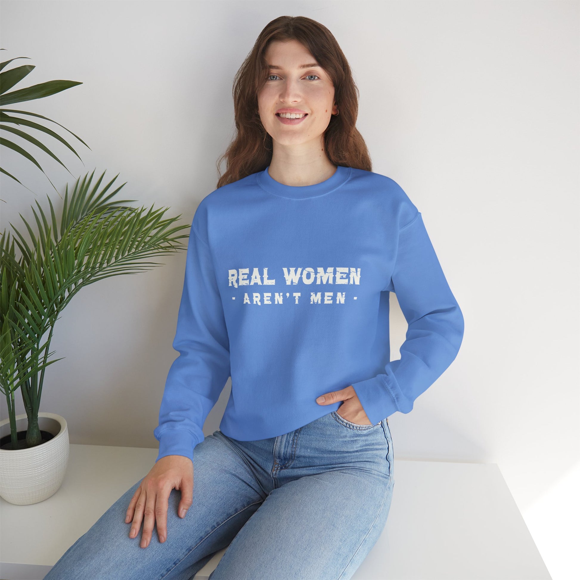 Real Women Unisex Heavy Blend™ Crewneck Sweatshirt 50% cotton and 50% polyester