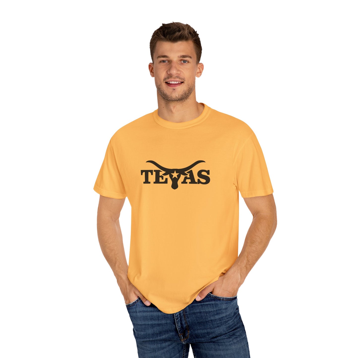 Texas Unisex Garment-Dyed T-Shirt - Cool Western Vibe for Everyday Wear
