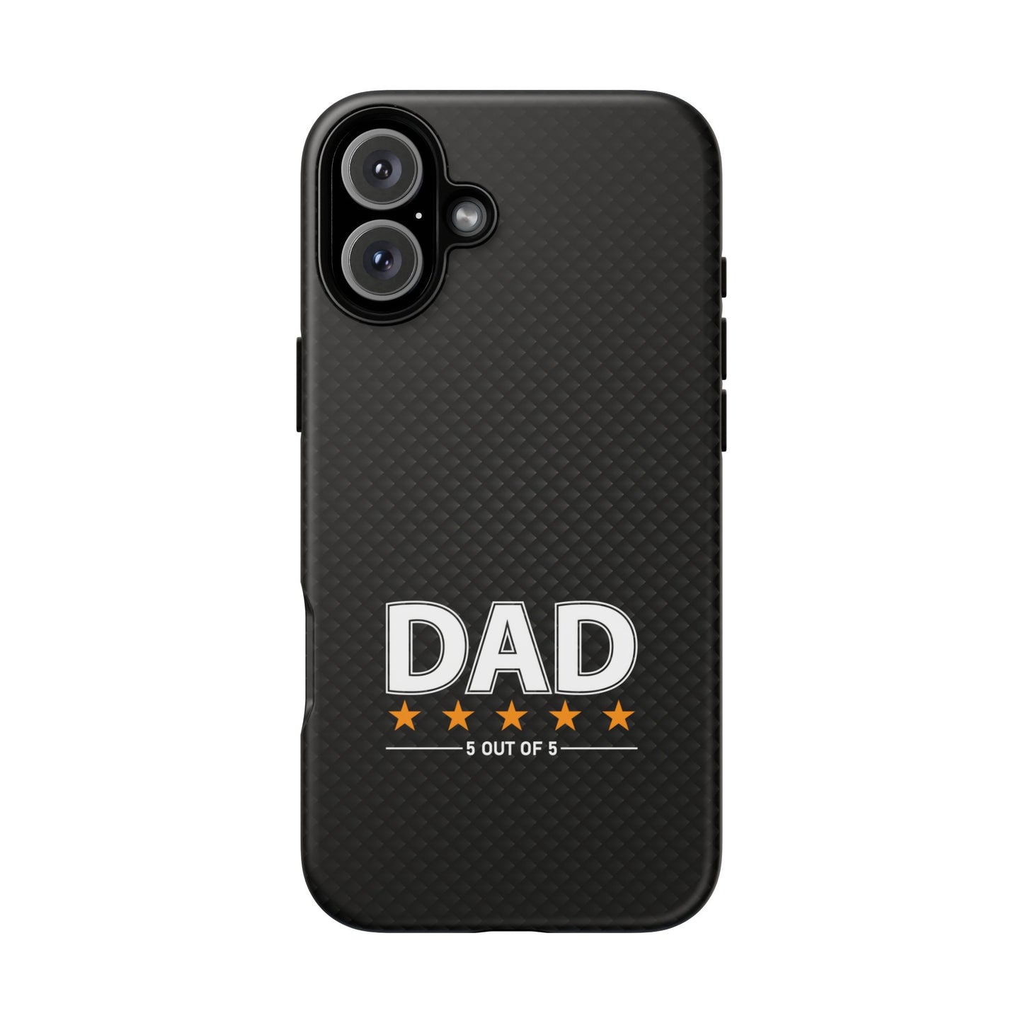 5-Star Dad iPhone Case - Tough Black Cover for Father's Day