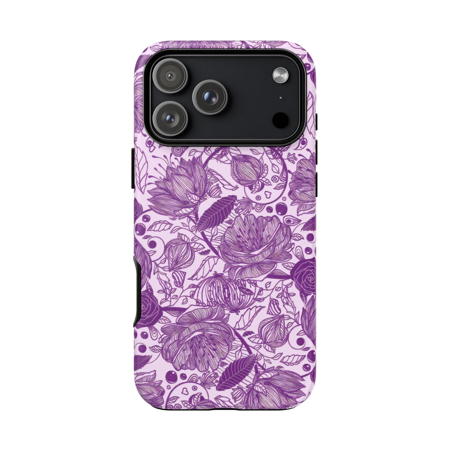 Graphical Garden: Purple Edition iPhone Tough Cases