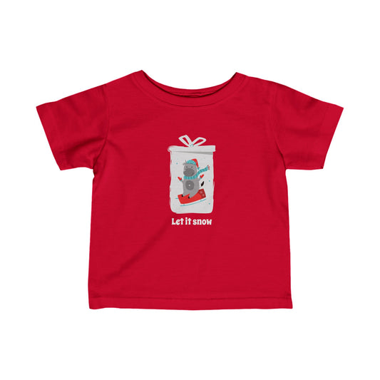 Let It Snow Infant Fine Jersey Tee