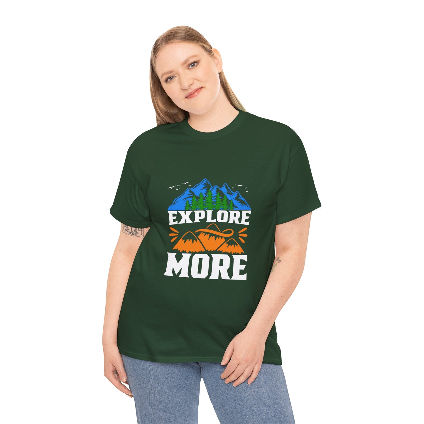 Explore More Adventure Tee - Unisex Heavy Cotton T-Shirt