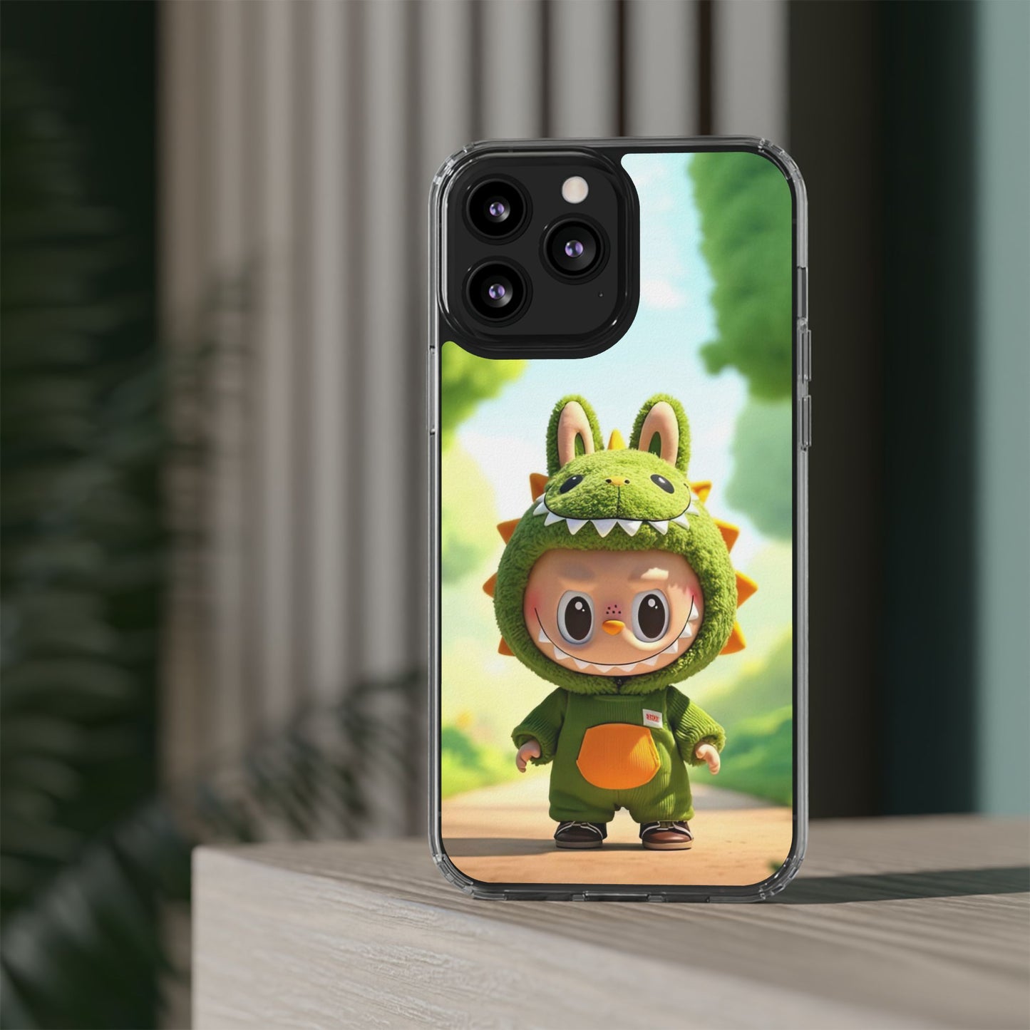 Copy of The Monsters Clear Case for iPhone Models – Playful Dinosaur Design