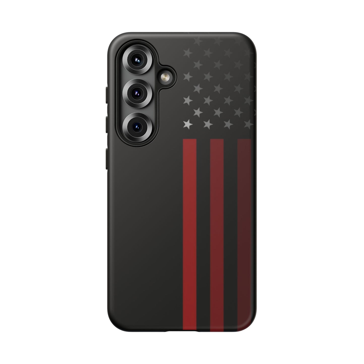 Patriotic Samsung Tough Cases, Red Line American Flag Phone Cover