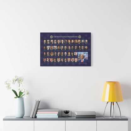 US Presidens Gallery Canvas Art Print, 2025