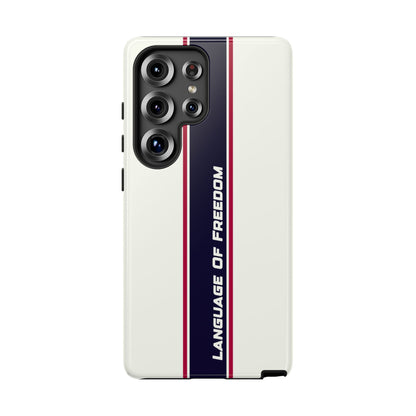 Language of Freedom Tough Case – Minimalist Design
