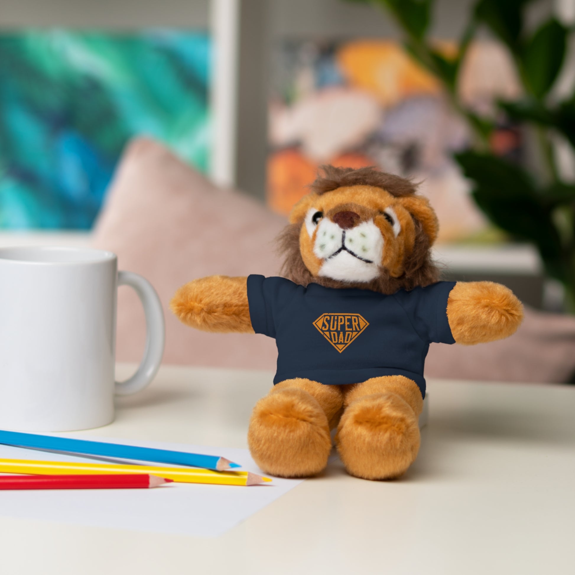 Super Dad Stuffed Animals, Personalized Gift for Father's Day