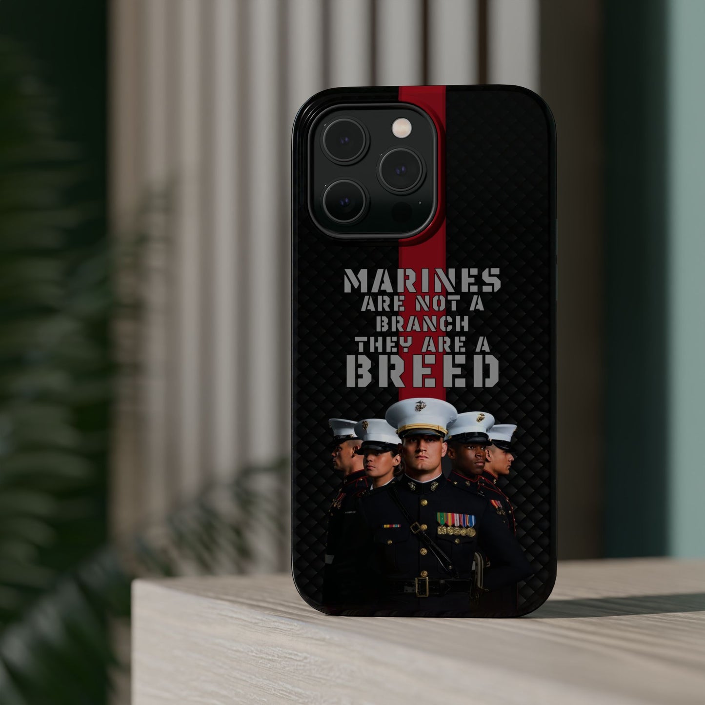 Marines Magnetic Tough Case - "Not a Branch, a Breed" Military iPhone Cover