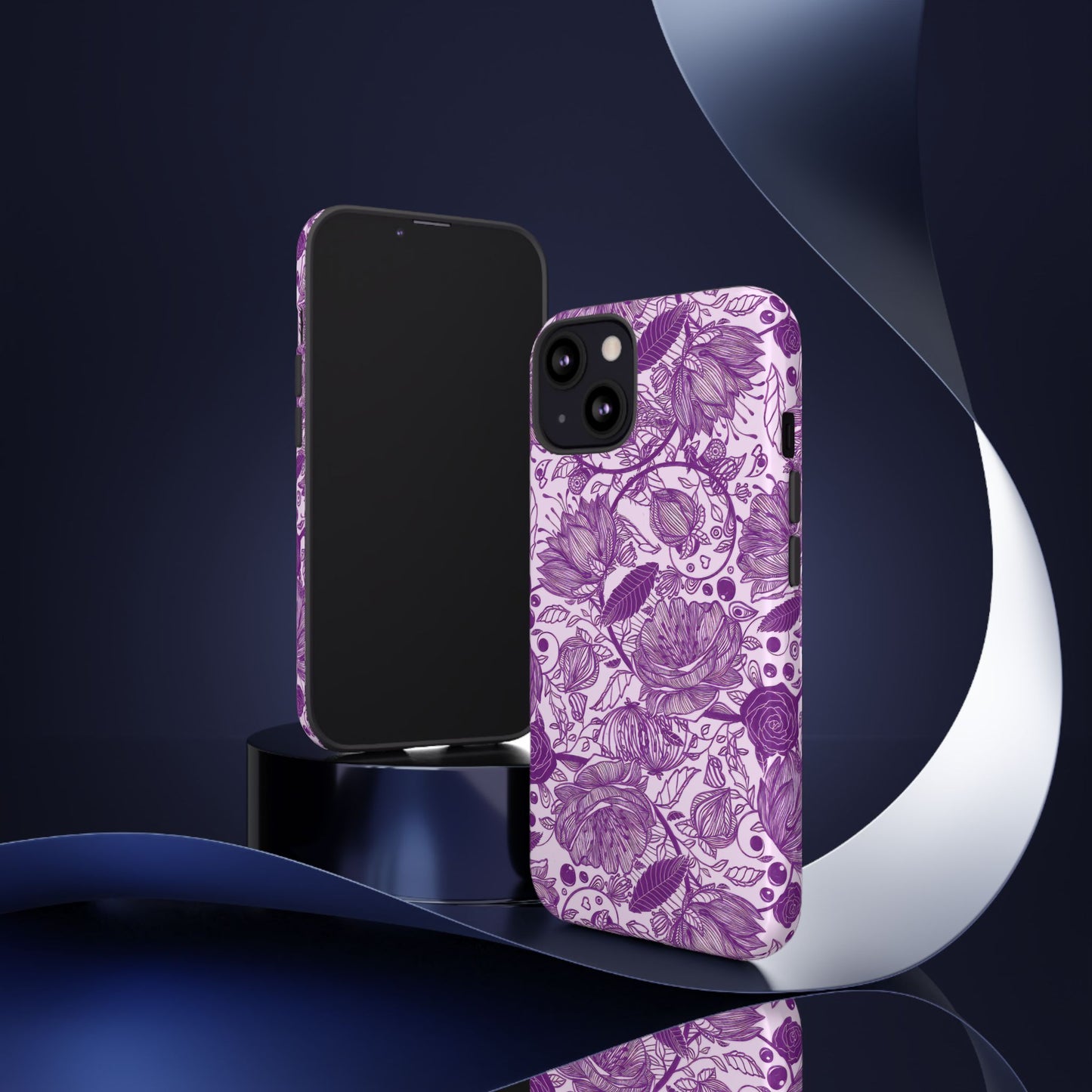 Graphical Garden: Purple Edition iPhone Tough Cases