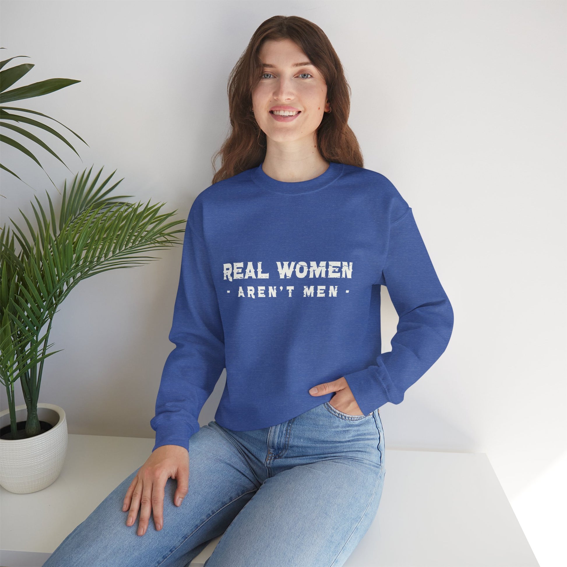 Real Women Unisex Heavy Blend™ Crewneck Sweatshirt 50% cotton and 50% polyester