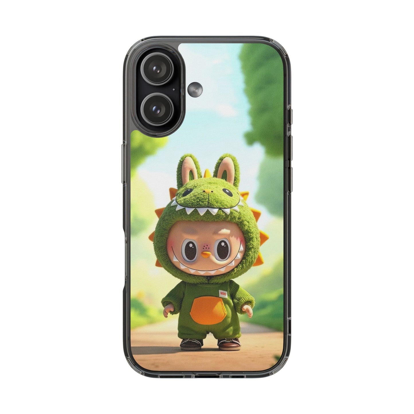 Copy of The Monsters Clear Case for iPhone Models – Playful Dinosaur Design