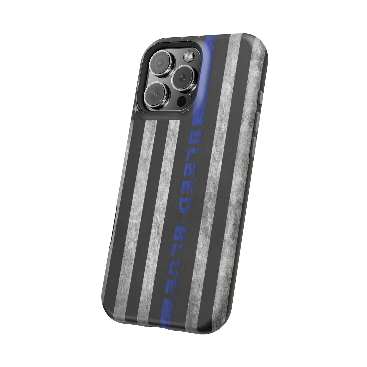 Police Magnetic Phone Cases, Bleed Blue