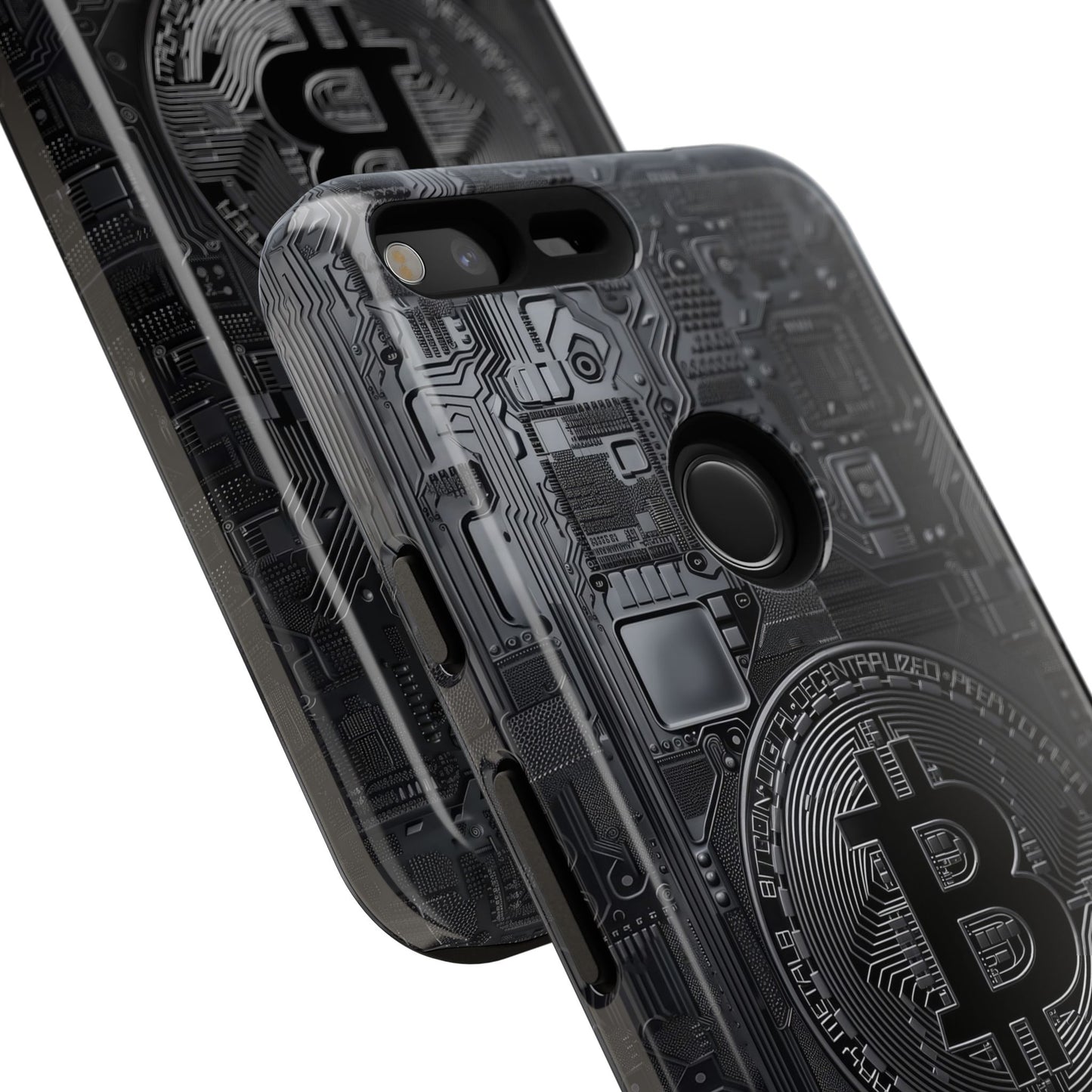 Bitcoin Google Pixel Tough Phone Case, Cryptocurrency Protection Cover