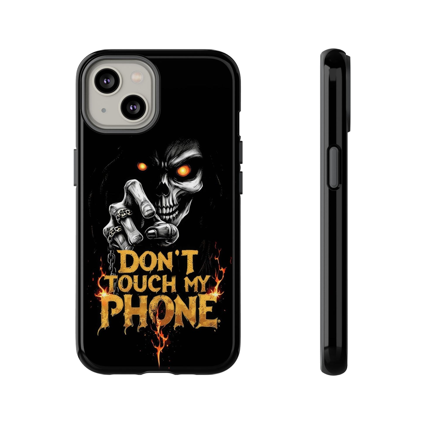 Skull iPhone Tough Cases, Don't Touch My Phone