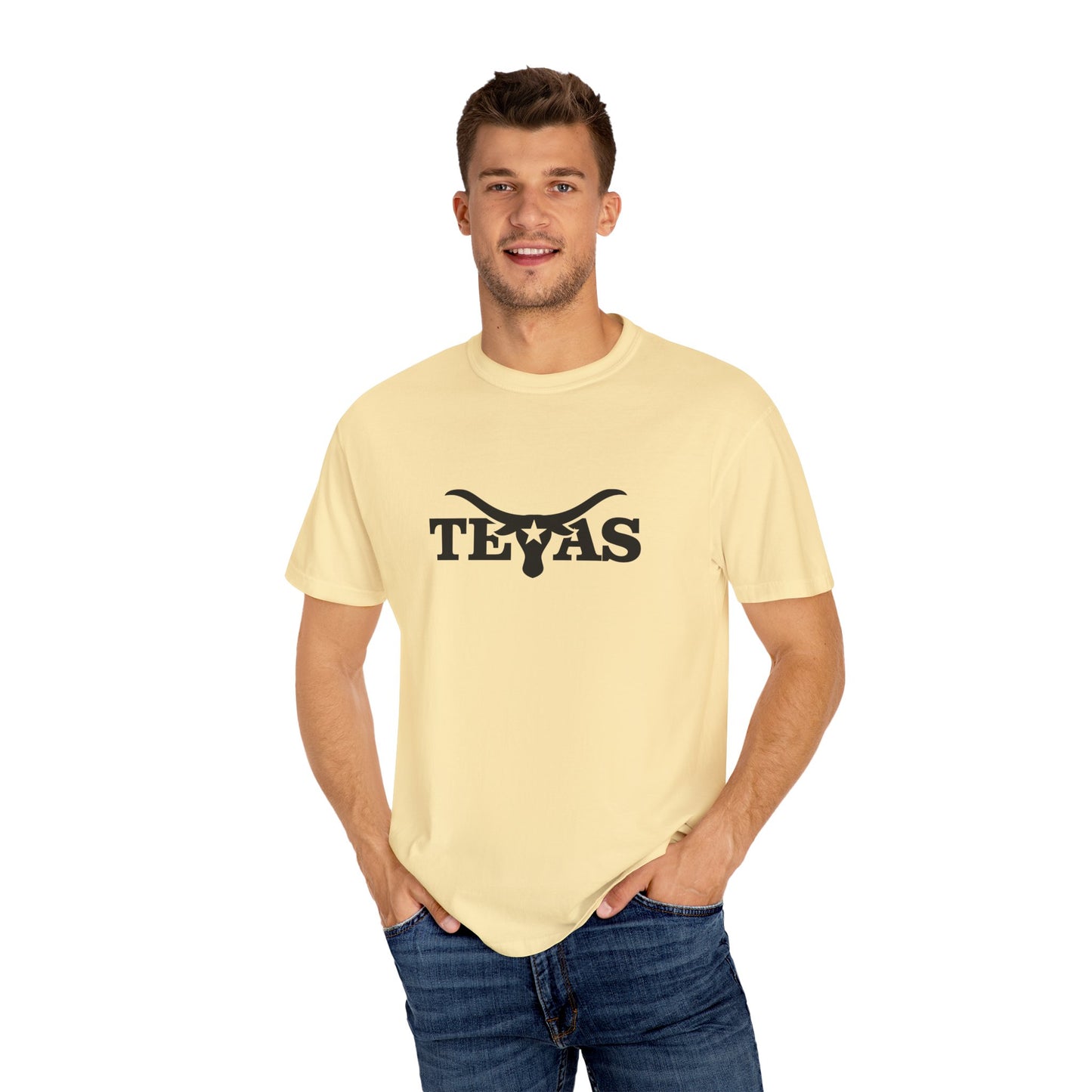 Texas Unisex Garment-Dyed T-Shirt - Cool Western Vibe for Everyday Wear