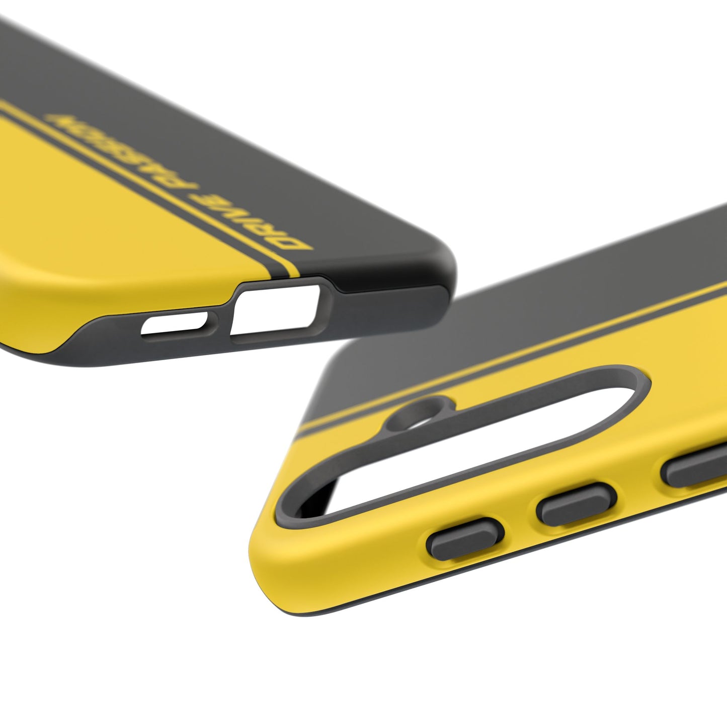 Drive Passion Tough Case – Bold Yellow & Black Design
