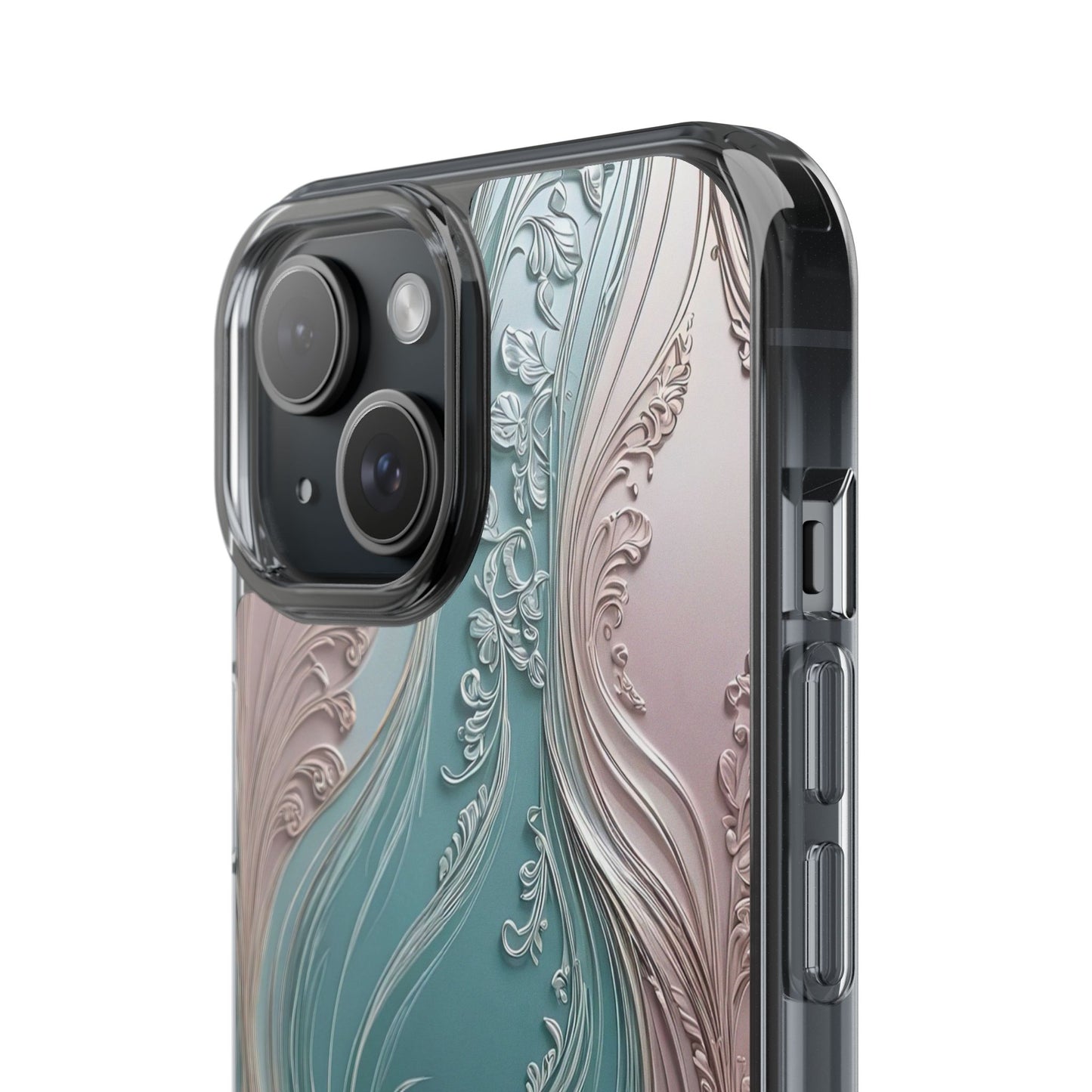 Elegant Clear Phone Cases,  Abstract Design