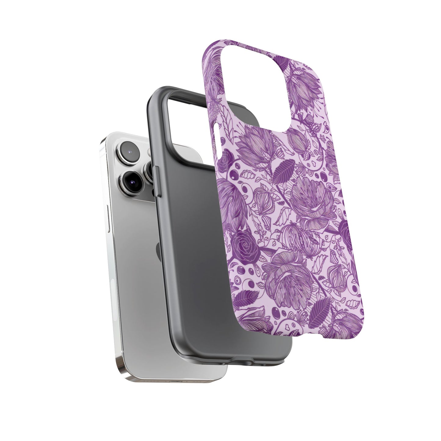 Graphical Garden: Purple Edition iPhone Tough Cases