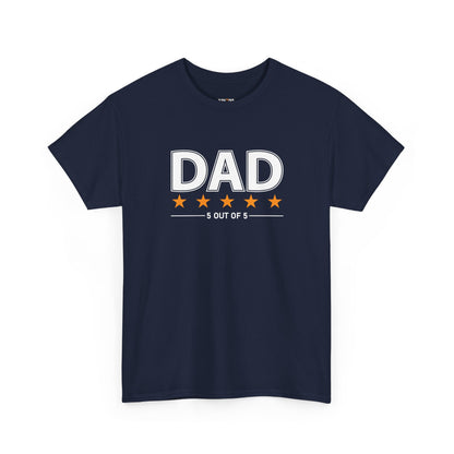 Father's Day Unisex Tee - 5 Stars Dad T-shirt