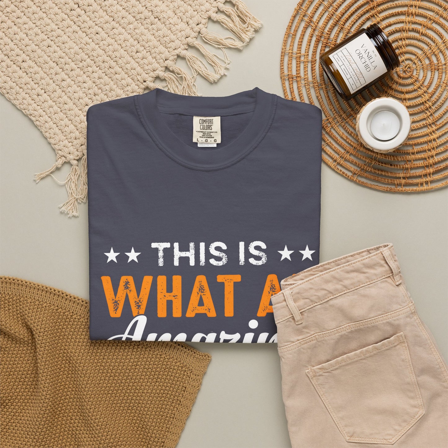 Amazing Dad Garment-Dyed T-Shirt – Perfect Gift for Father's Day