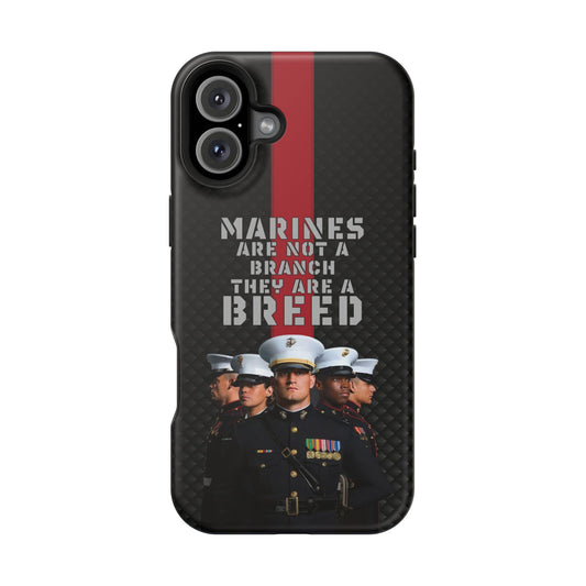 Marines Magnetic Tough Case - "Not a Branch, a Breed" Military iPhone Cover