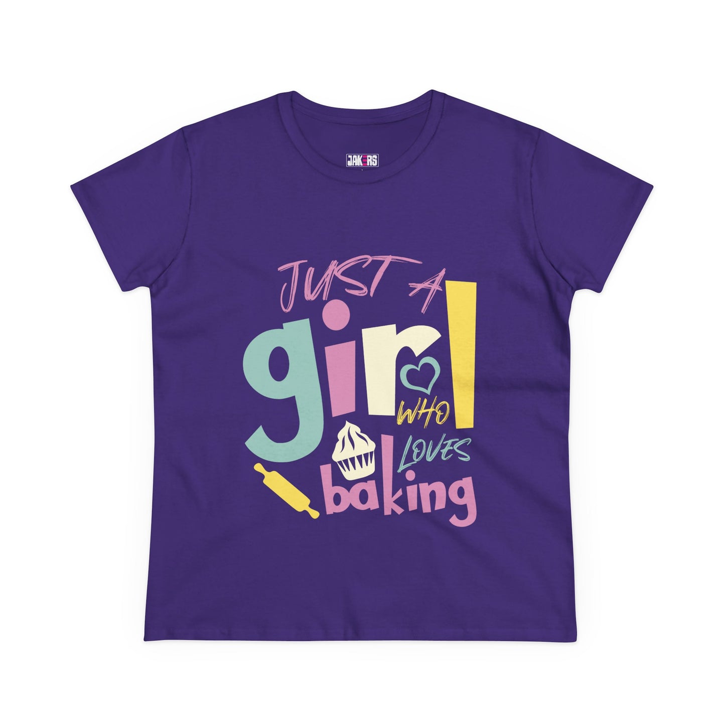 Baking Enthusiast Women's Cotton Tee - Just a Girl Who Loves Baking