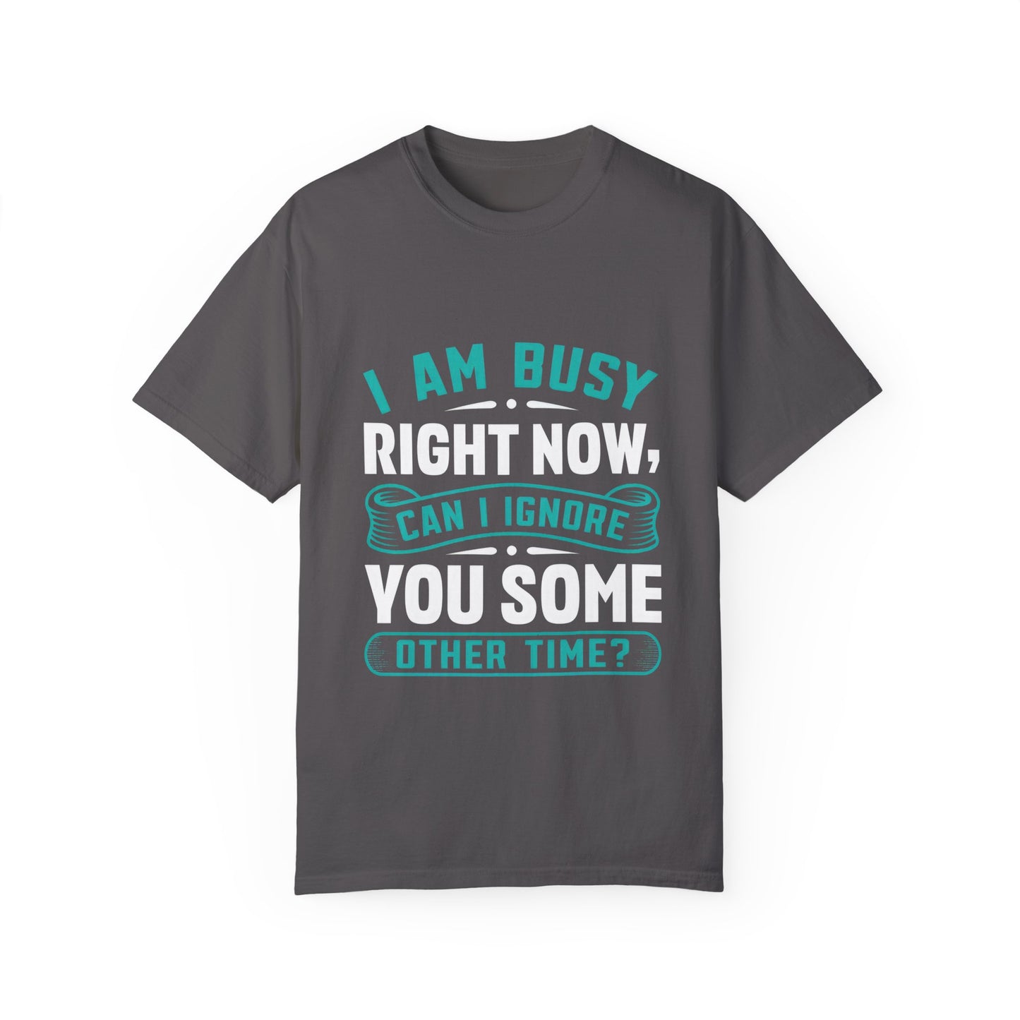 Funny Unisex T-Shirt - 'I Am Busy Right Now, Can I Ignore You Some Other Time?'