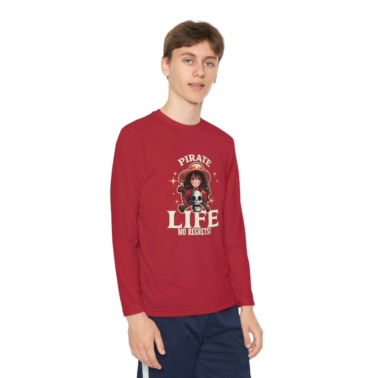 Pirate Life No Regrets Youth Long Sleeve Competitor Tee