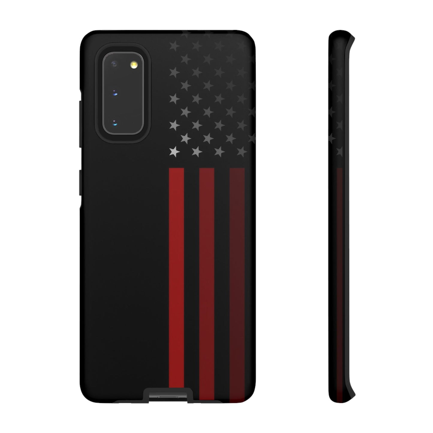 Patriotic Samsung Tough Cases, Red Line American Flag Phone Cover