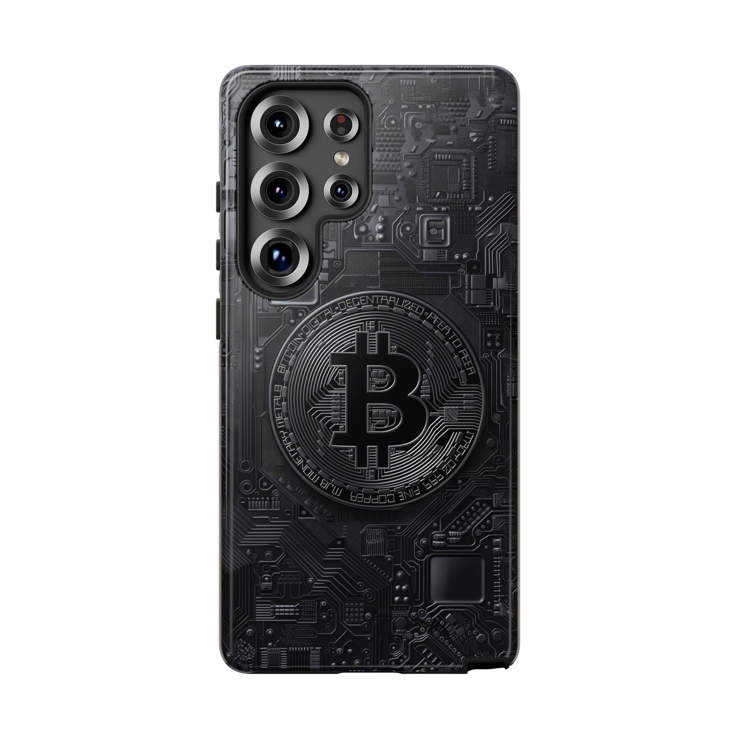 Bitcoin Samsung Tough Phone Case, Cryptocurrency Protection Cover