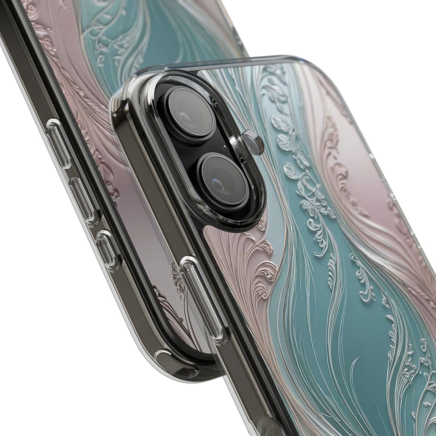 Elegant Clear Phone Cases,  Abstract Design