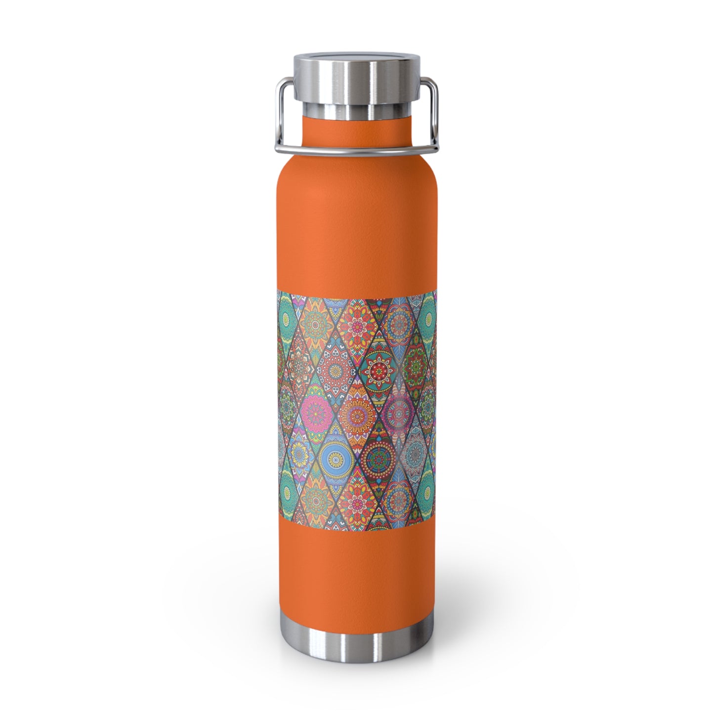 Mandala Argyle Copper Vacuum Insulated Bottle, 22oz