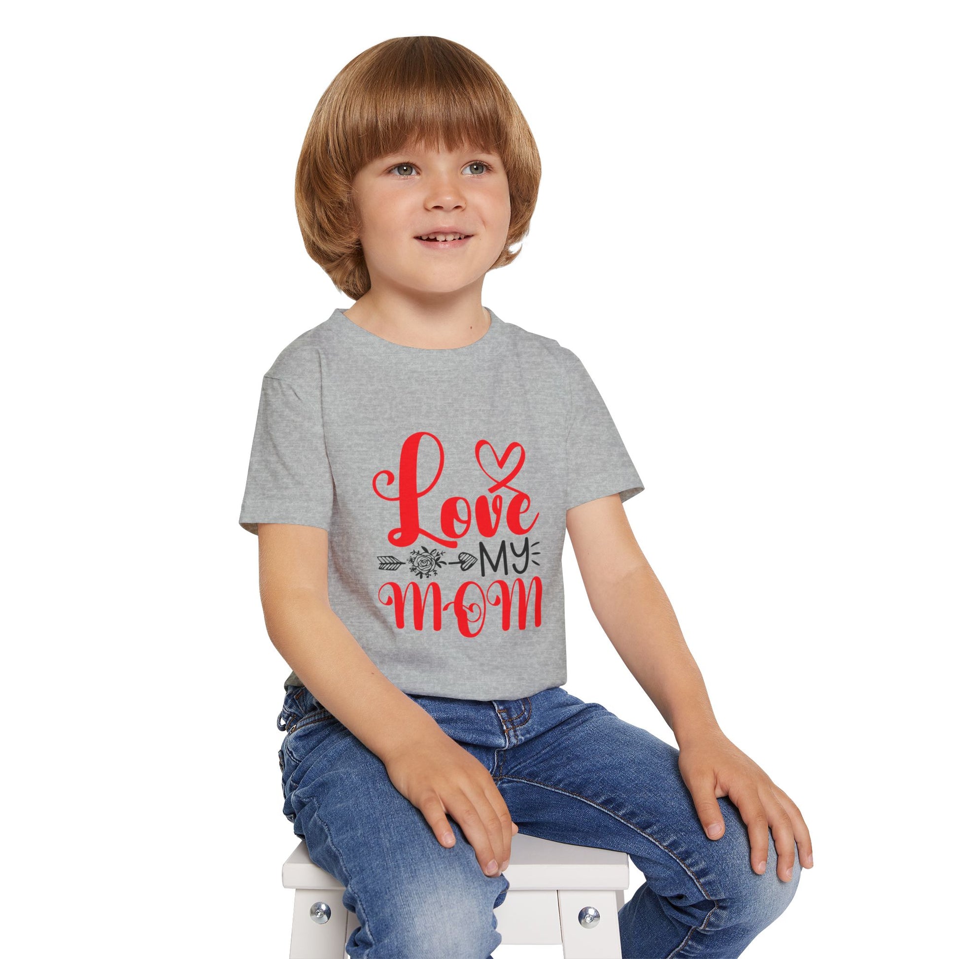 Toddler T-Shirt: 'Love My Mom' Cute Kids Tee