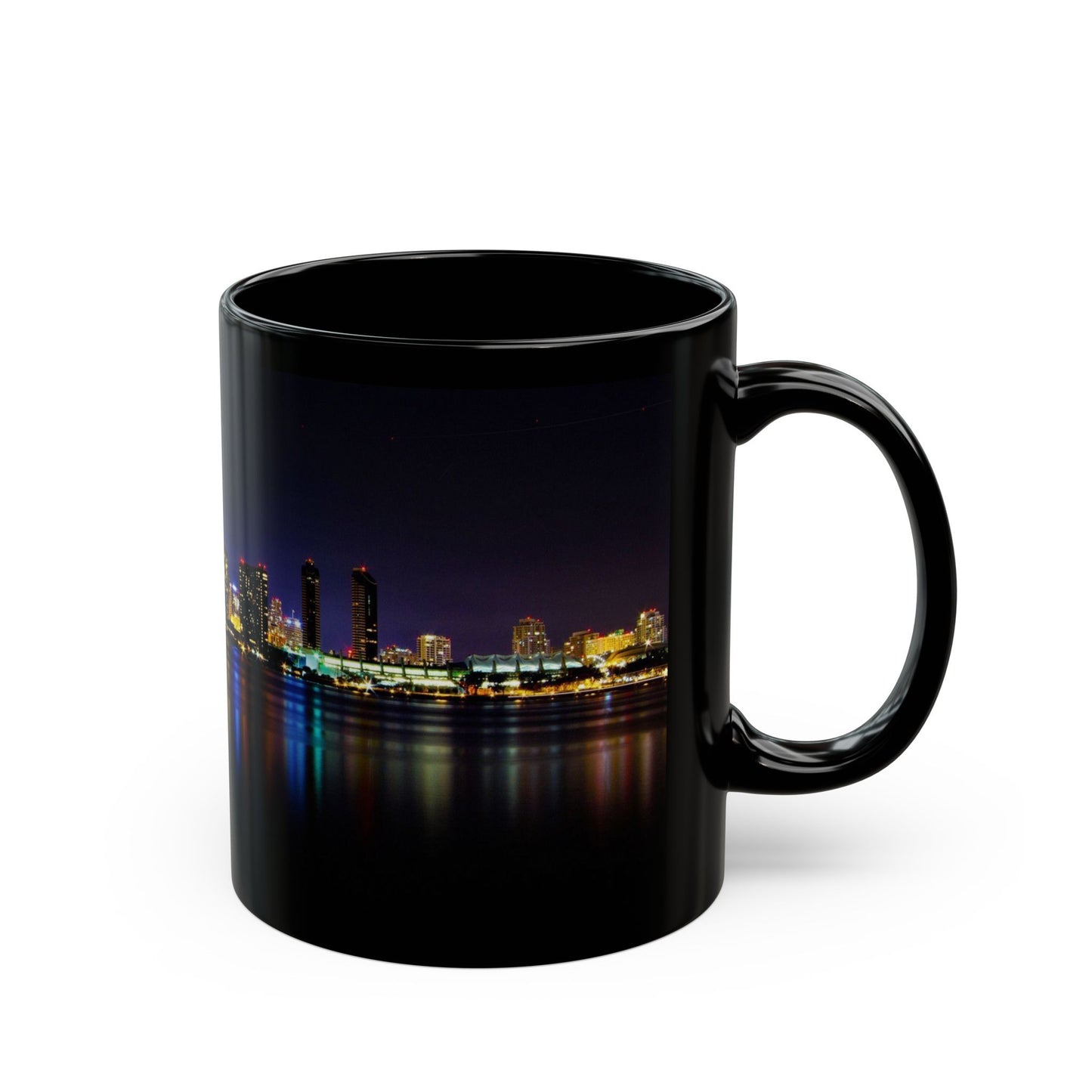 City Nights, Bright Lights Black Mug - 11oz, 15oz