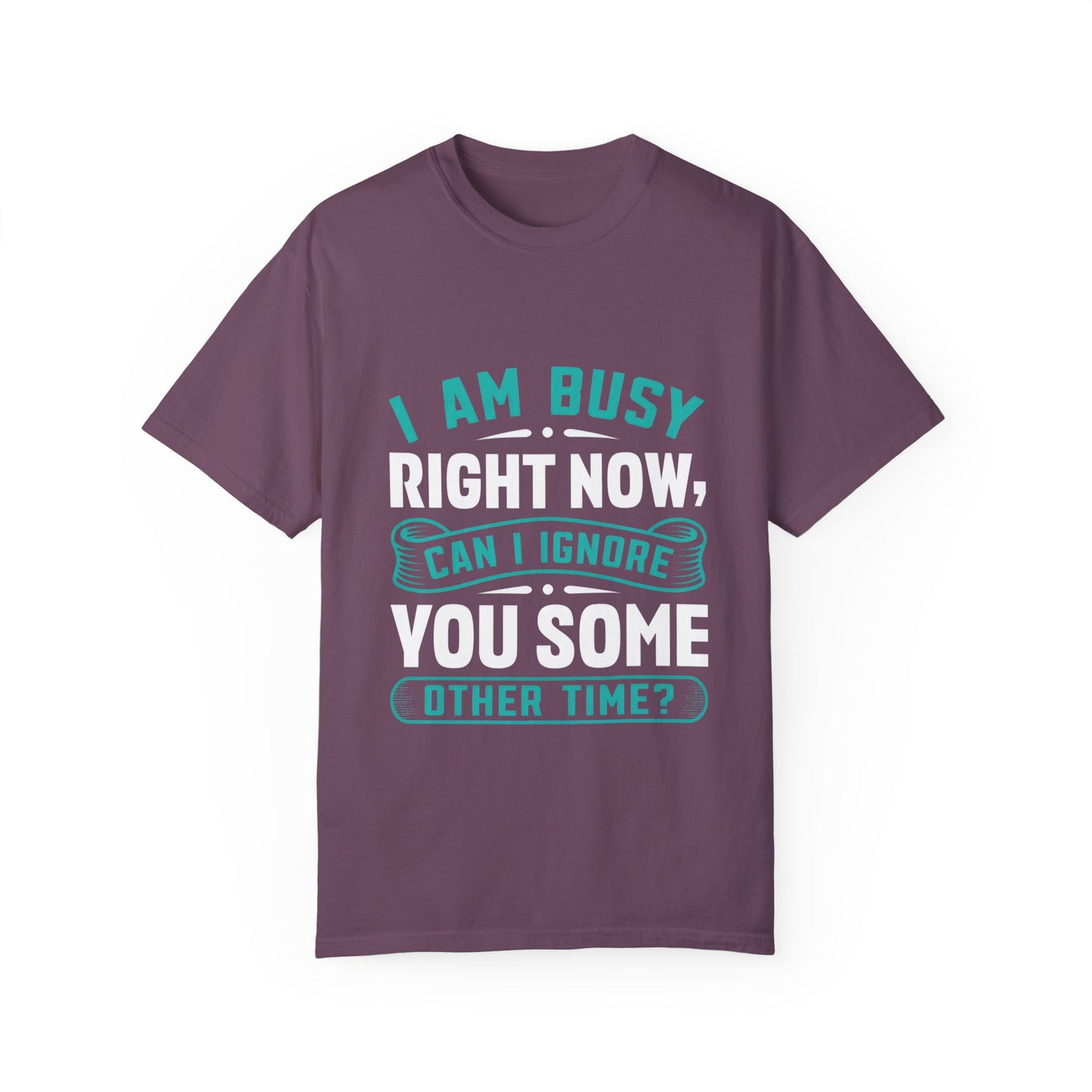Funny Unisex T-Shirt - 'I Am Busy Right Now, Can I Ignore You Some Other Time?'