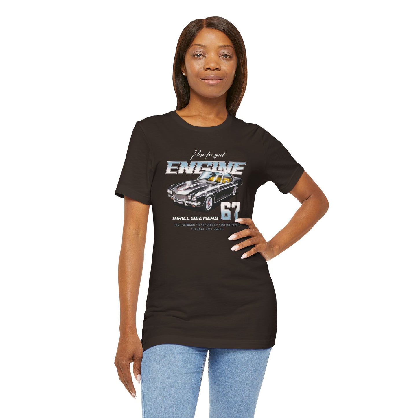 I Live For Speed Engine Unisex Jersey Short Sleeve Tee