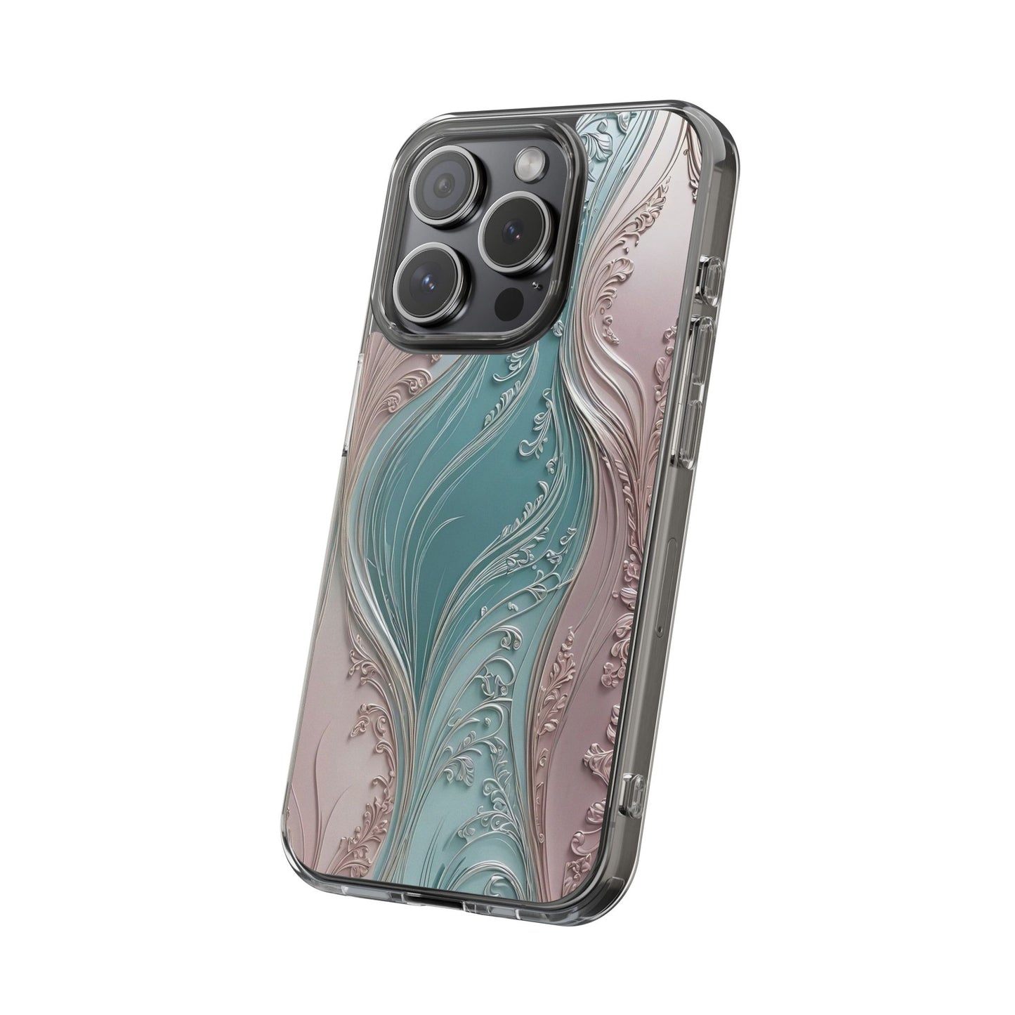 Elegant Clear Phone Cases,  Abstract Design