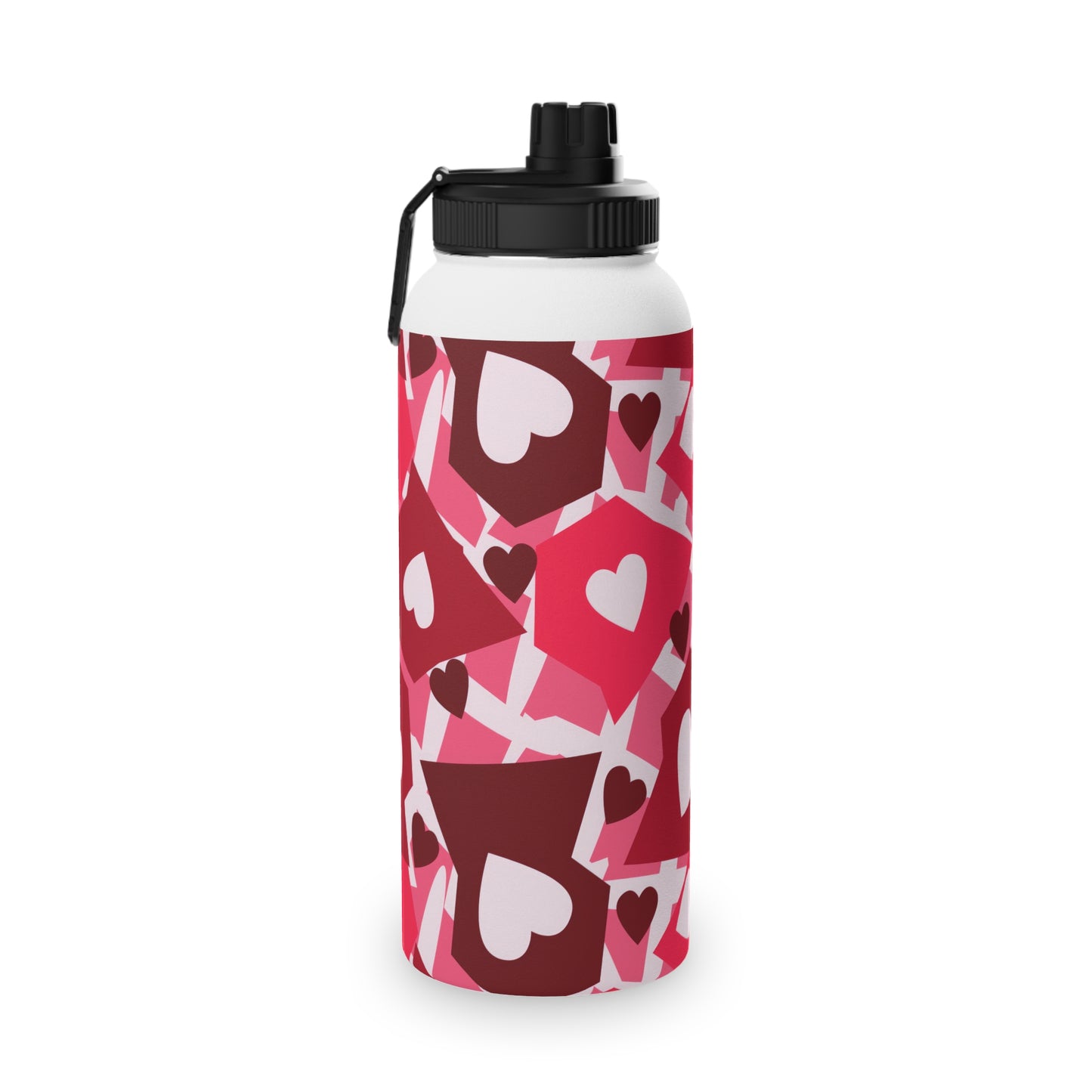 Love in Style Stainless Steel Water Bottle, Sports Lid