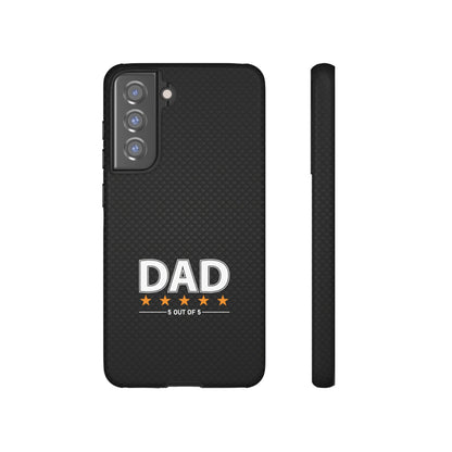 5-Star Dad Samsung Phone Case - Tough Black Cover for Father's Day