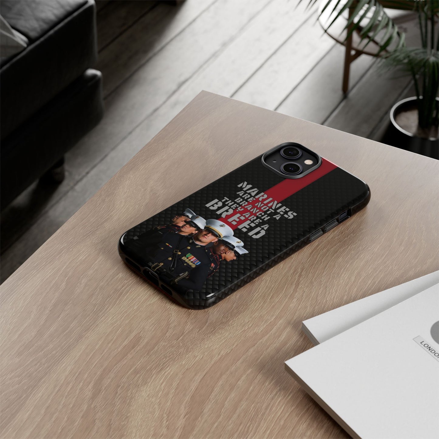 Marine Corps Tough iPhone Case - Proud Military Supporter