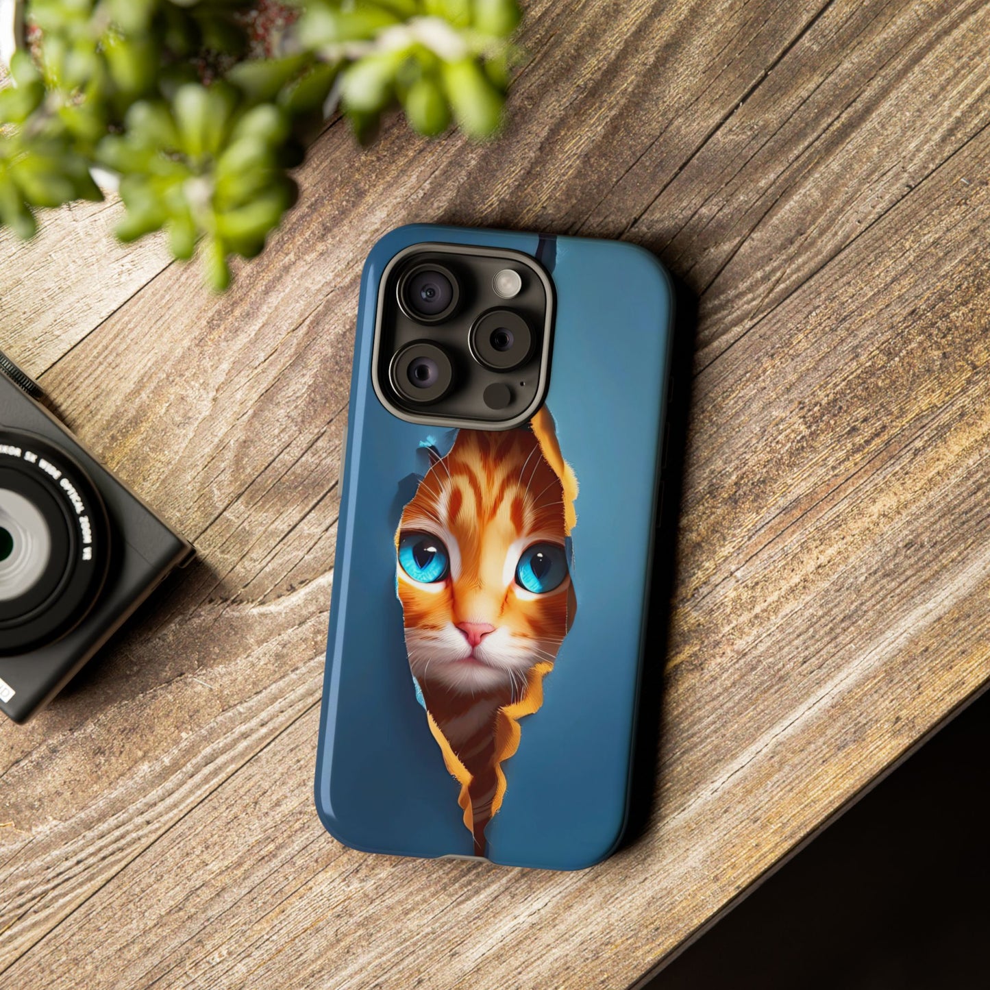 Curious Kitten Tough  Case for iPhone