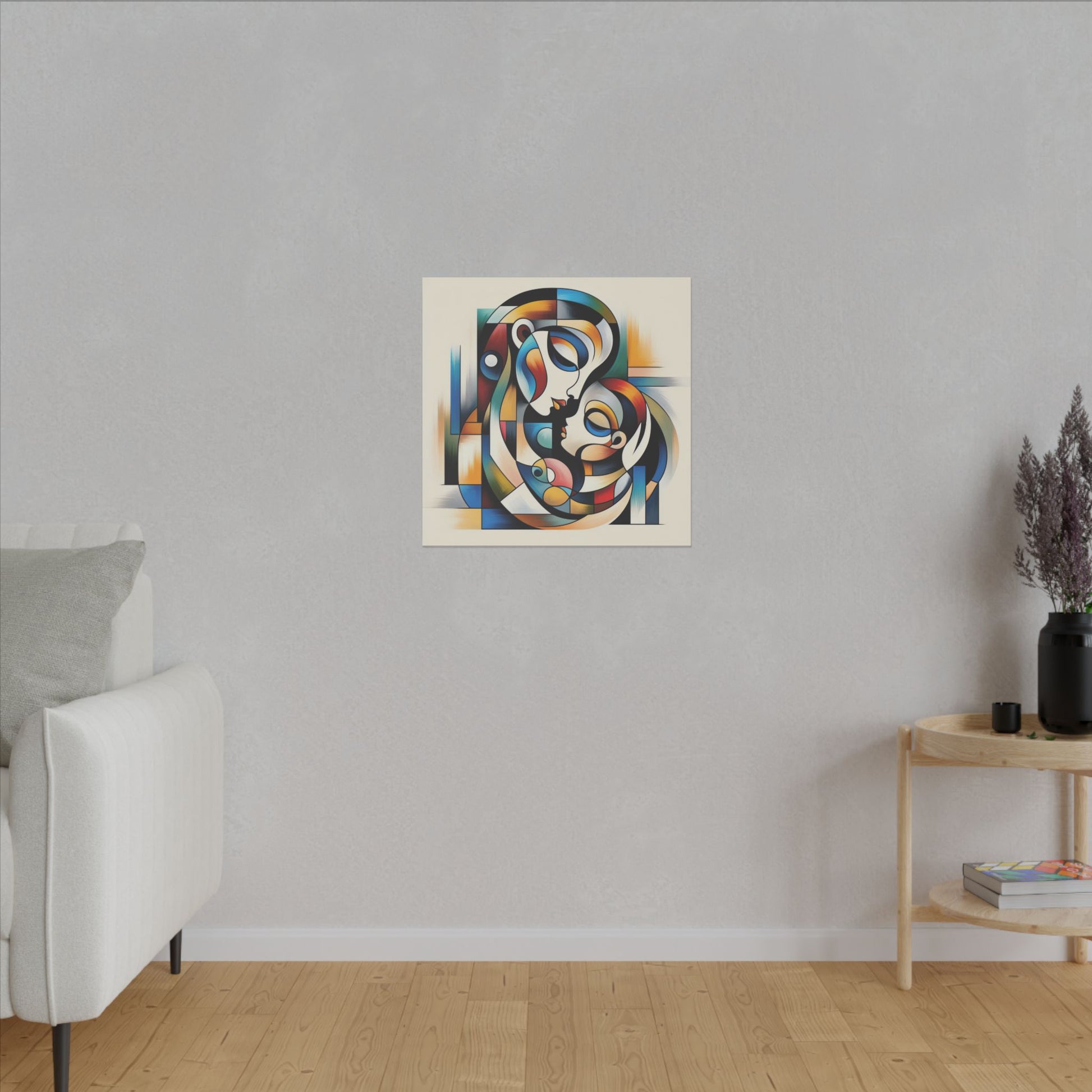 Motherhood in Shapes - Canvas Print