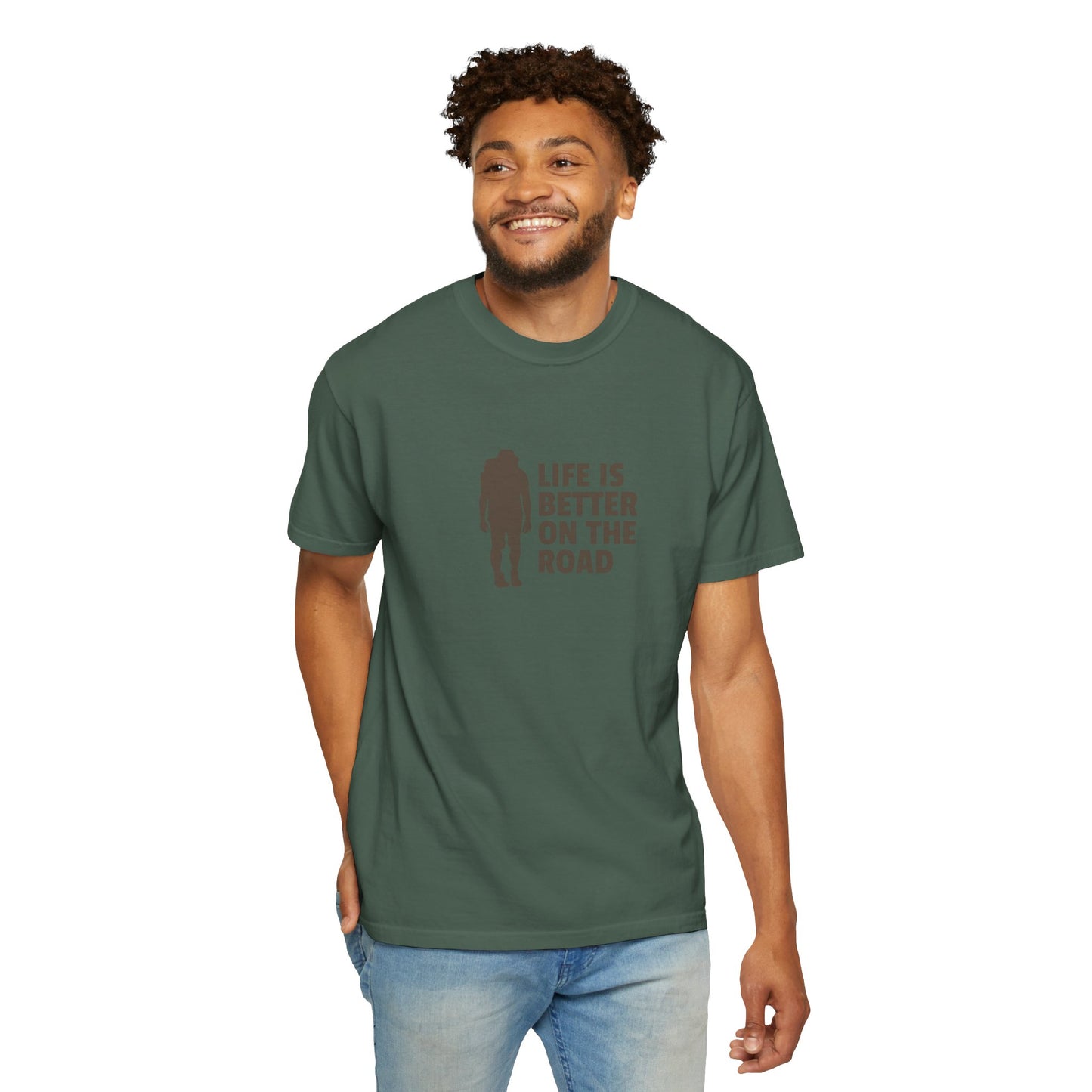 Life Is Better On The Road Unisex Garment-Dyed T-shirt