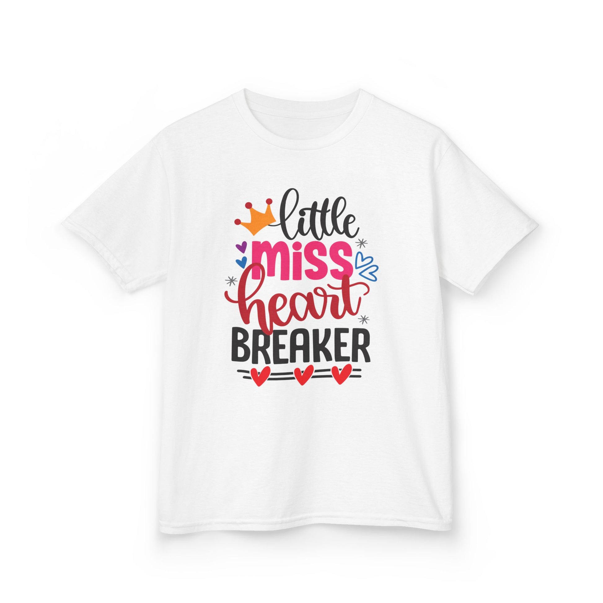 Little Miss Heartbreaker Kids Tee - Cute Graphic T-Shirt for Girls