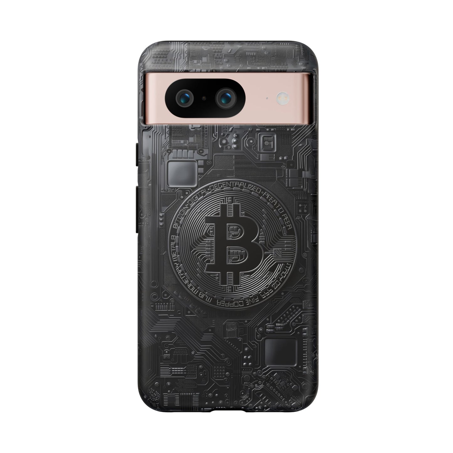 Bitcoin Google Pixel Tough Phone Case, Cryptocurrency Protection Cover