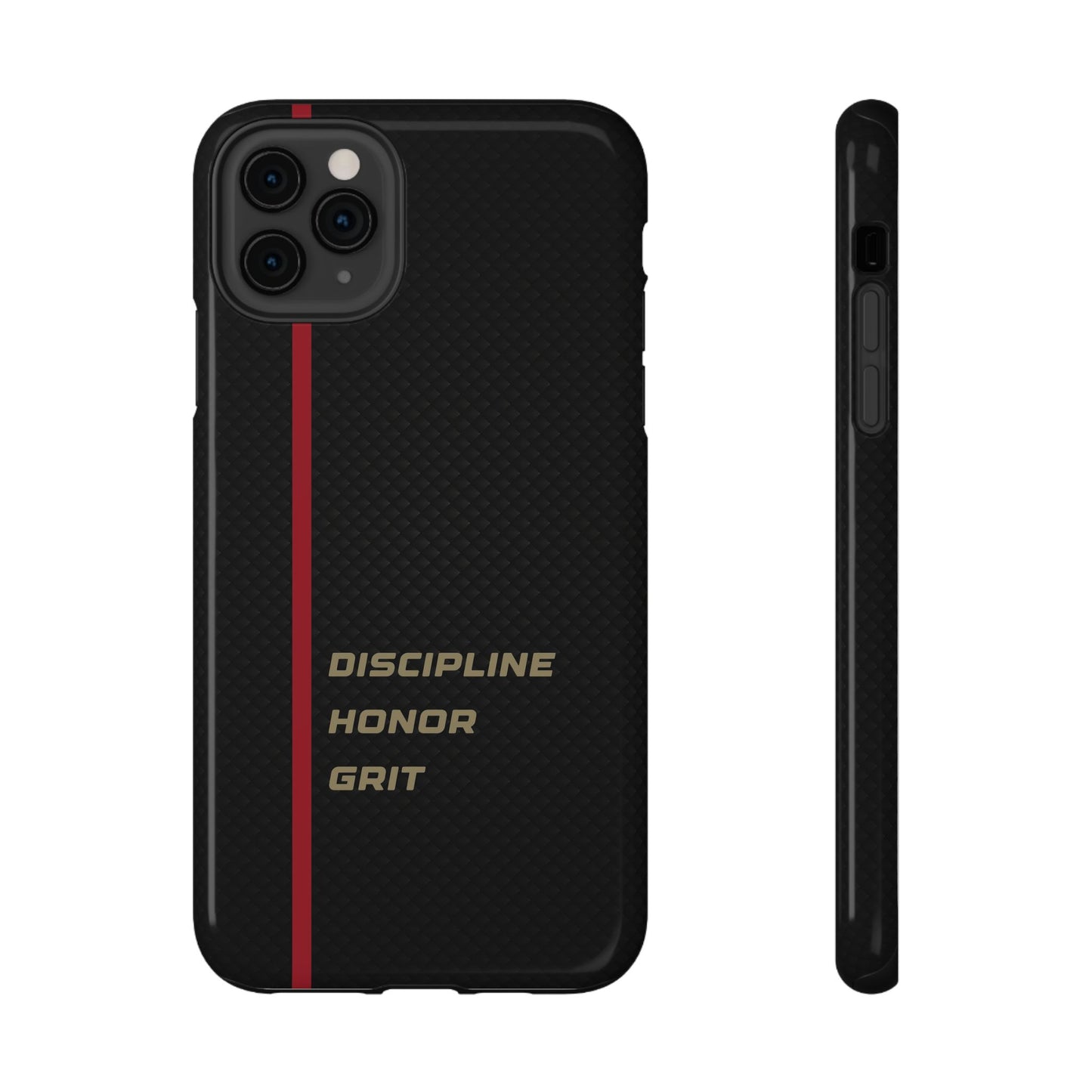 Discipline, Honor, Grit Impact-Resistant Phone Case