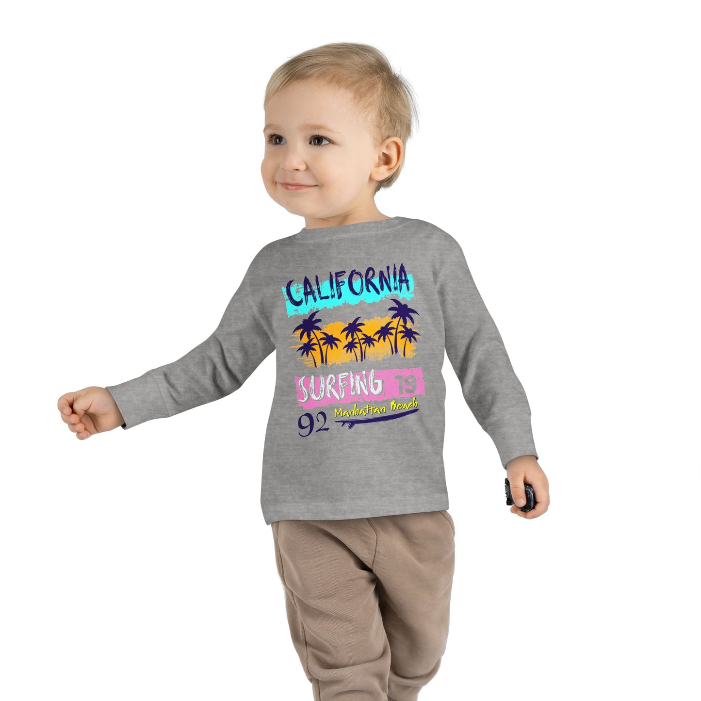 California Surfing Toddler Long Sleeve Tee