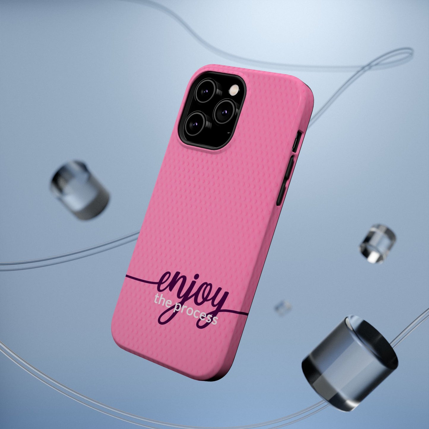 Enjoy the Process Magnetic Case - Motivational Pink Phone Cover for Women